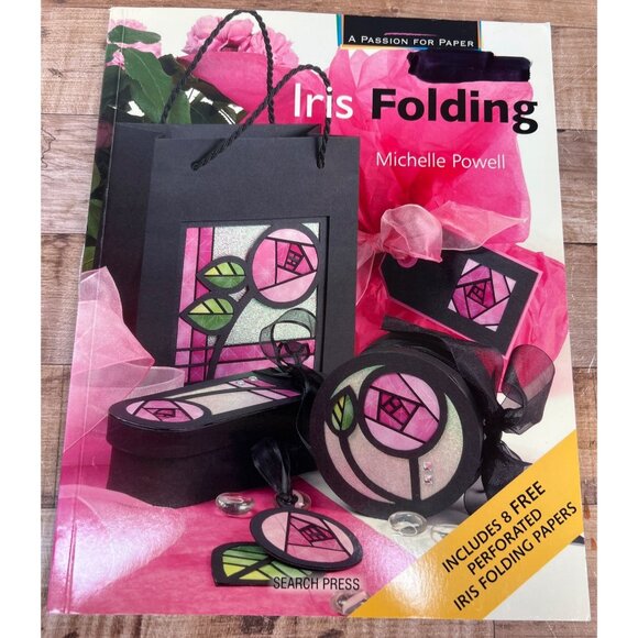 Iris Folding Craft Book By Michelle Powell With Perforated Papers - Picture 1 of 7